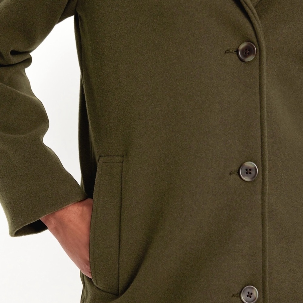 PRICE DROP❗️Flattering Olive Green Women's Coat 4X NWT - Picture 3 of 5